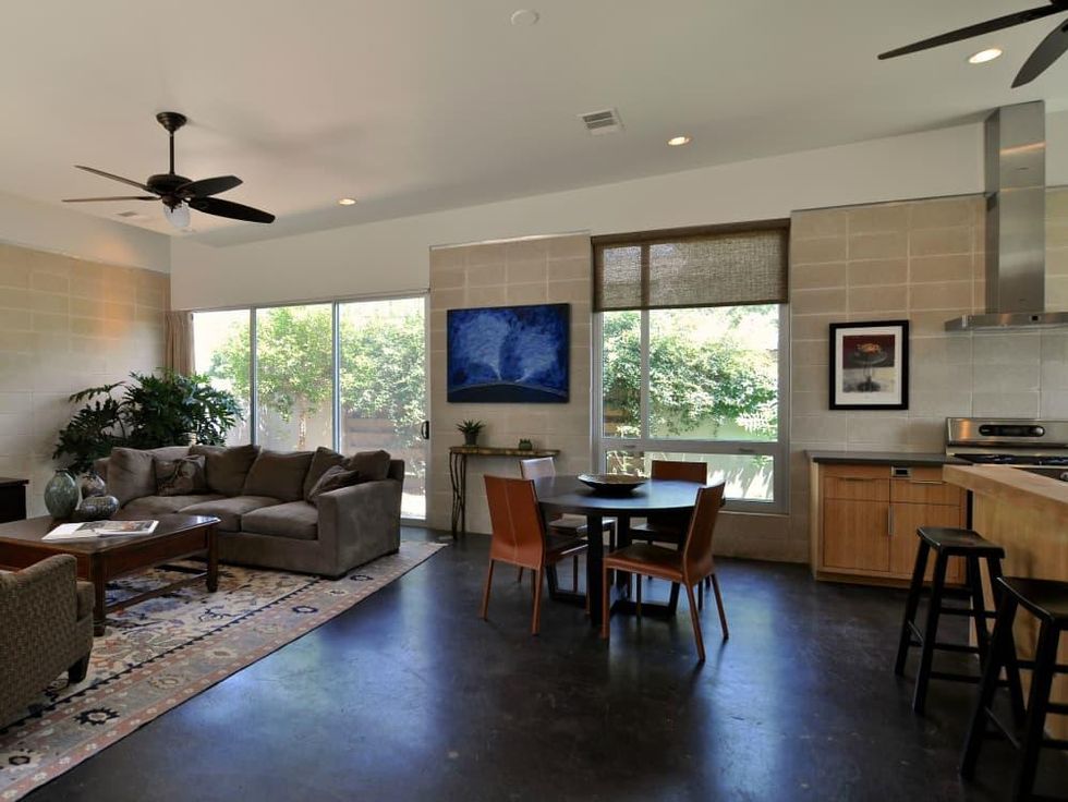Austin home house 1011 E. 15th St. 78702 2015 living dining room