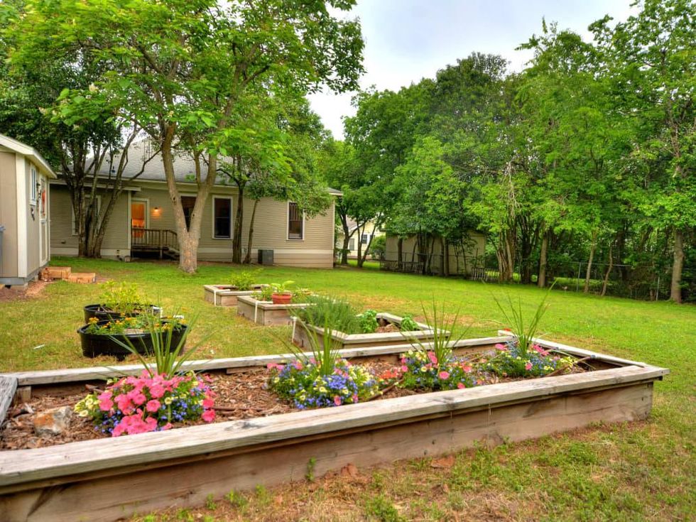Austin home house 2416 S 2nd Street 78704 backyard garden