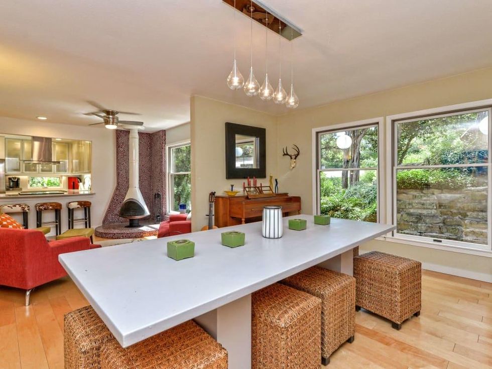 Austin home house 5932 Highland Hills Dr 78731 dining room