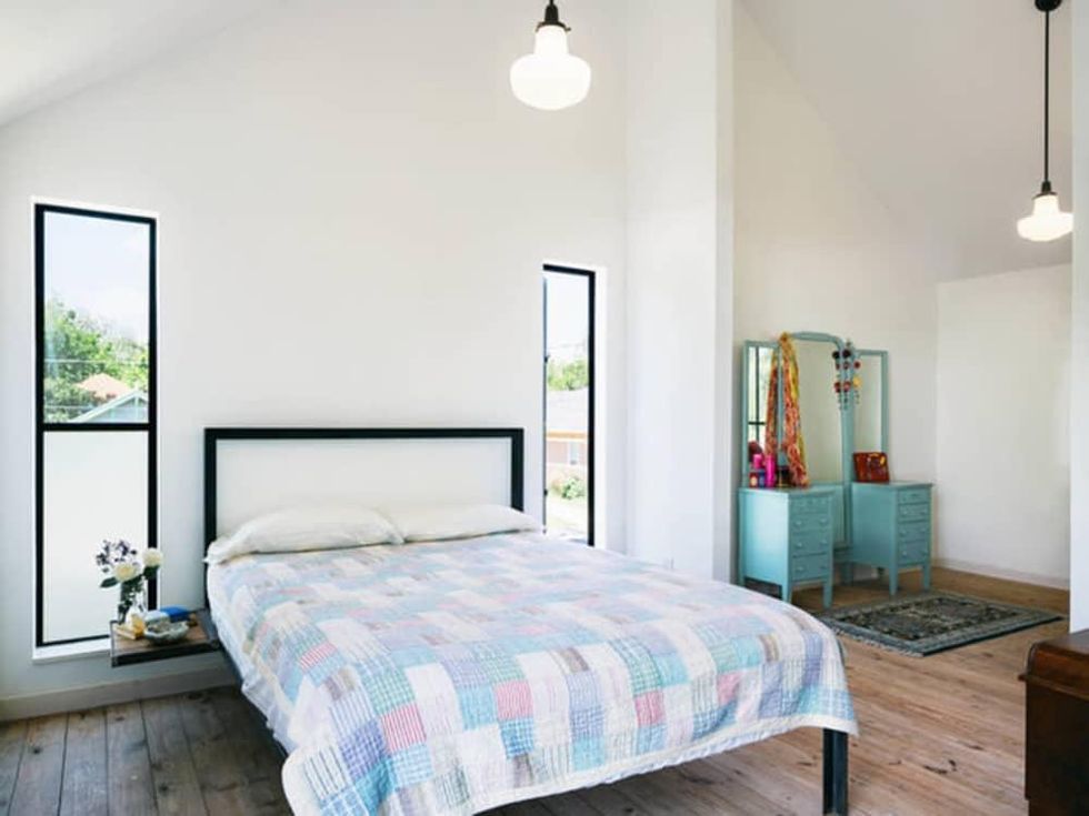 Austin home house Houzz DIY modern Texas farmhouse Garden St bedroom