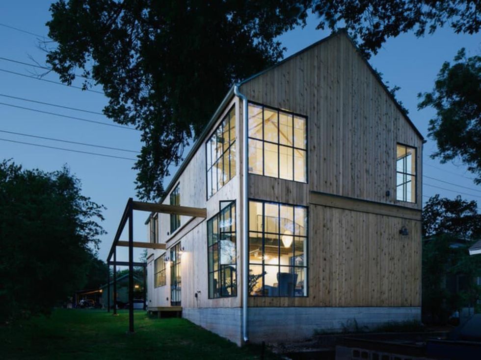 Austin home house Houzz DIY modern Texas farmhouse Garden St exterior