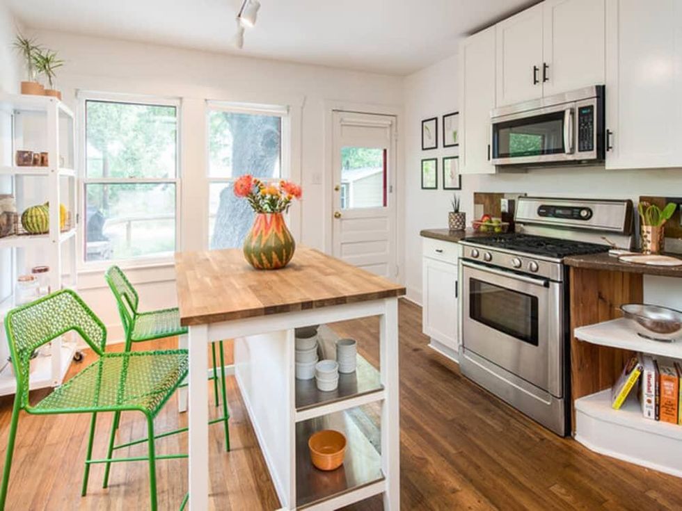 Austin home house Houzz midcentury bachelor pad 2016