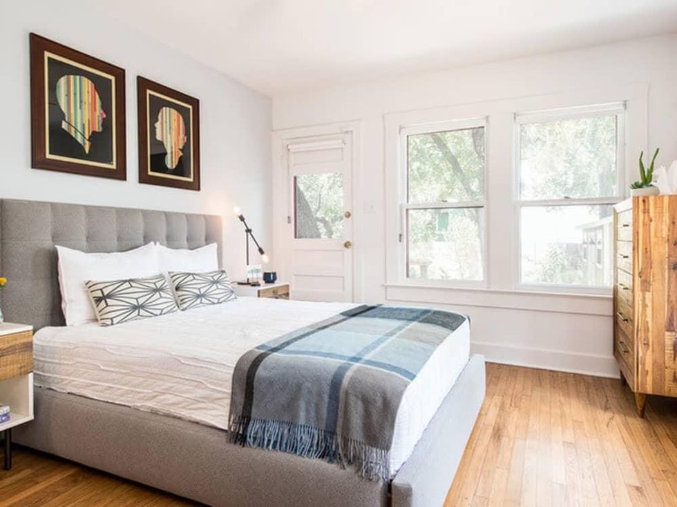 Austin home house Houzz midcentury bachelor pad 2016