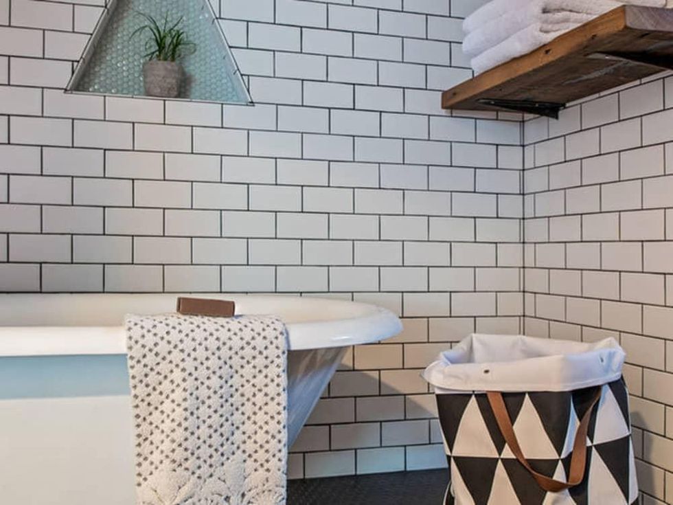 Austin home house Houzz midcentury bachelor pad 2016