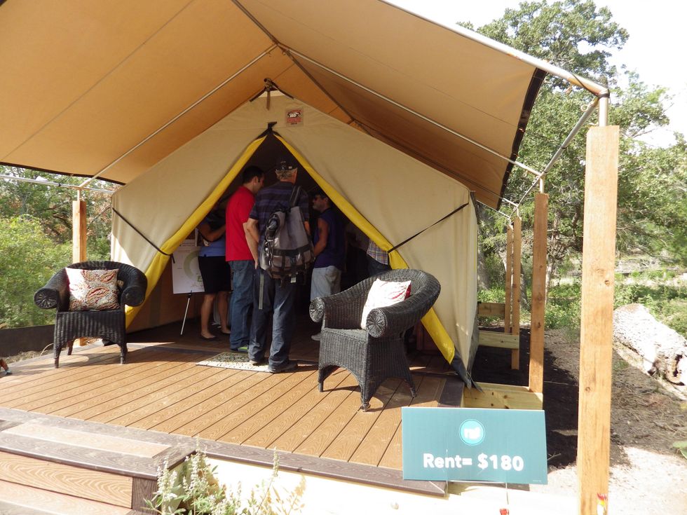 Austin homeless village Mobile Loaves and Fishes