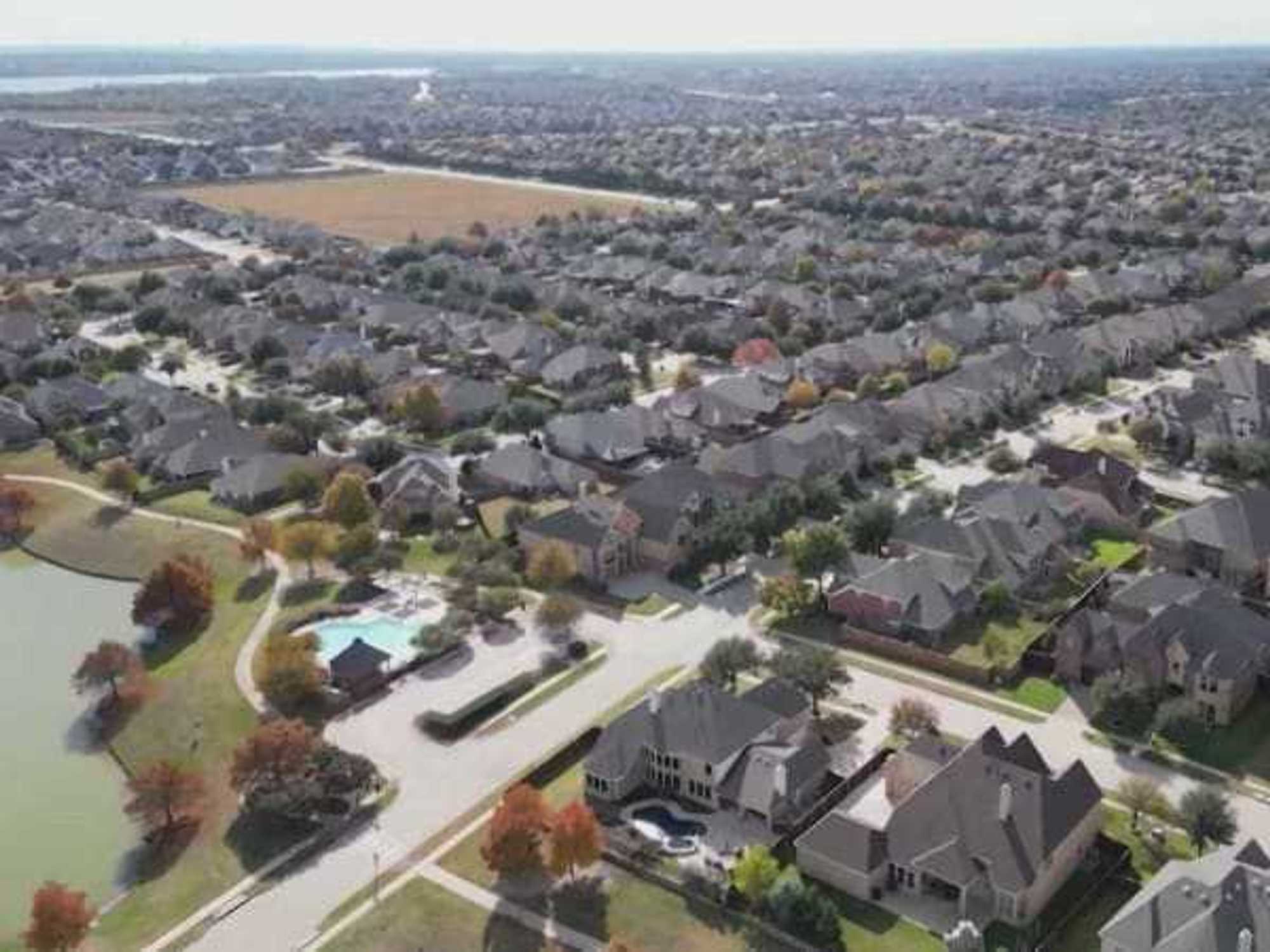 Austin homes aerial