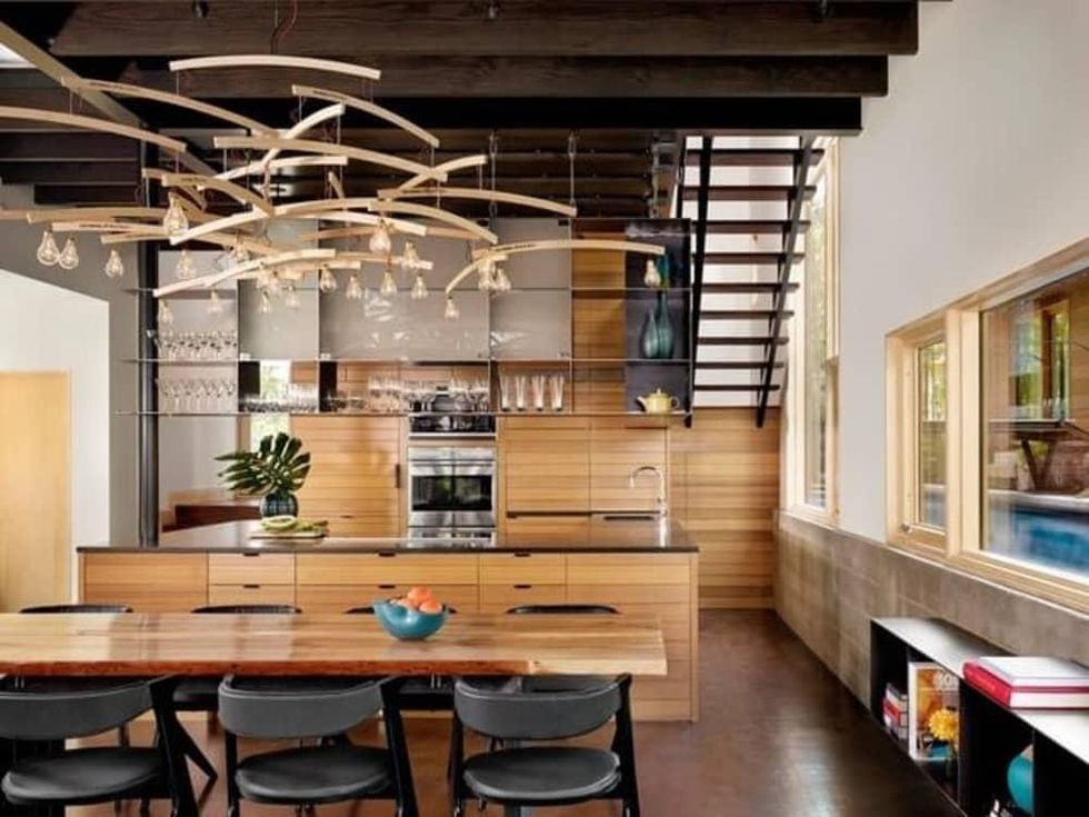 Austin house home Houzz modern Lake Austin kitchen