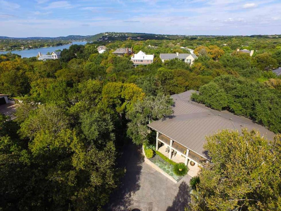 Austin house home Tarrytown 2610 Kenmore Court Ben Crenshaw February 2016 aerial