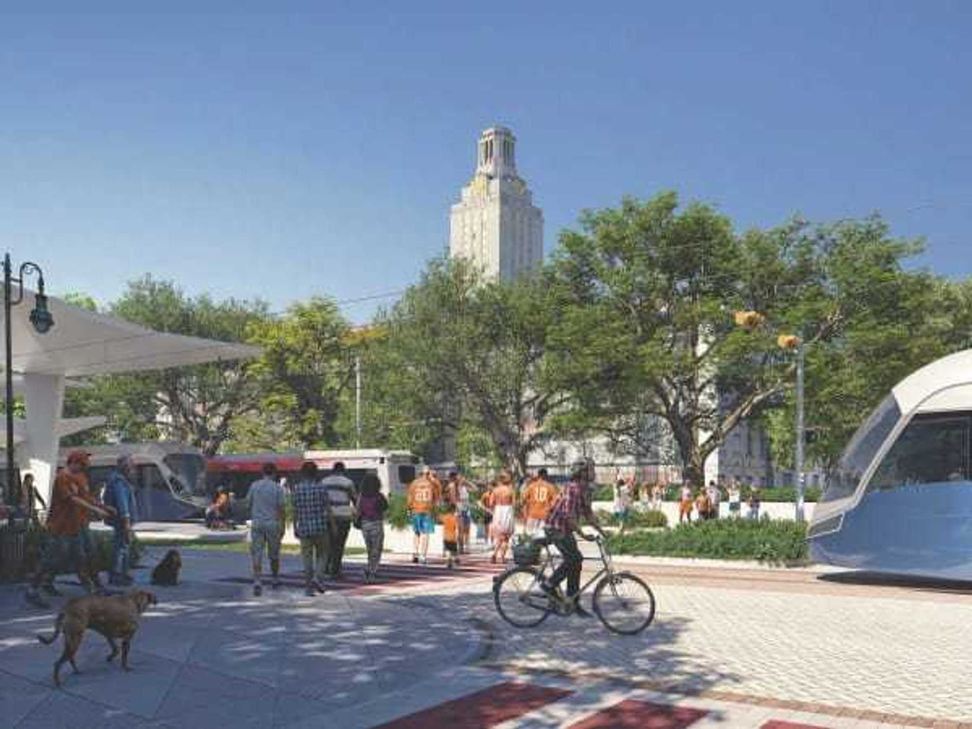 Austin light rail rendering