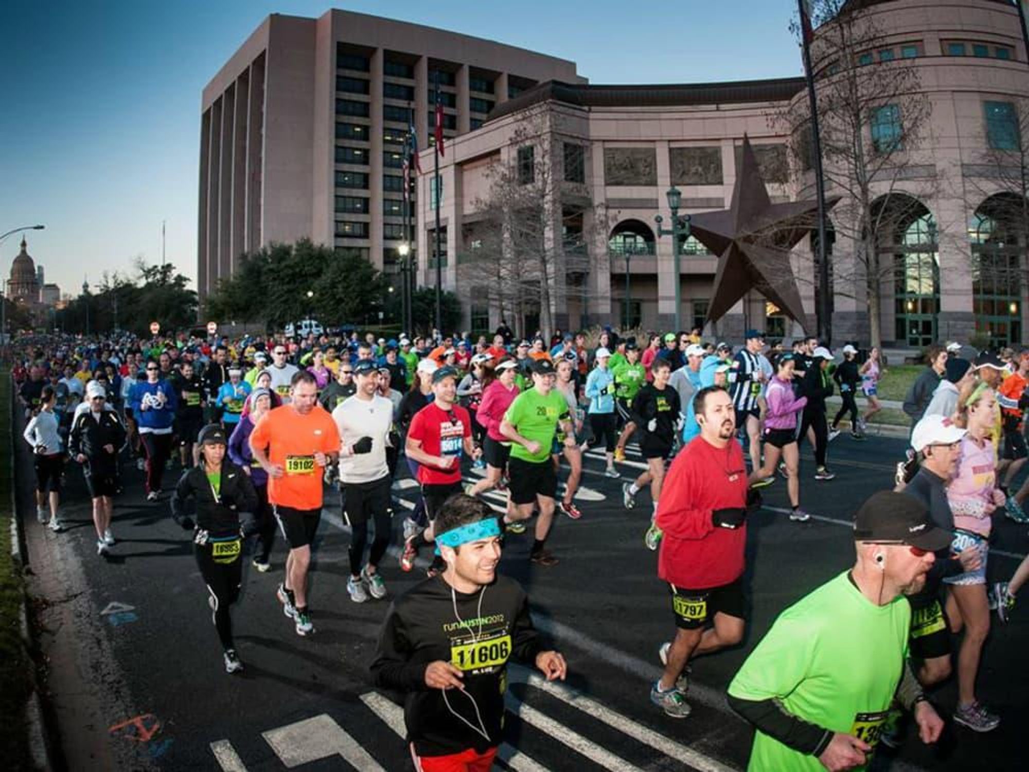 Austin Marathon starting line