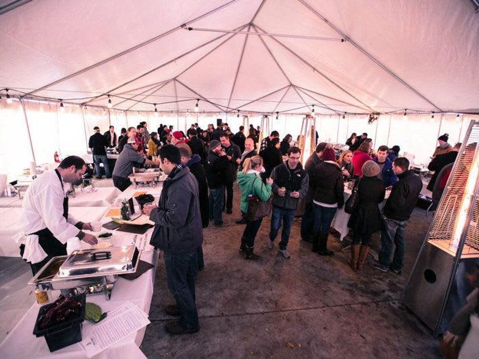 Austin meatball festival crowd