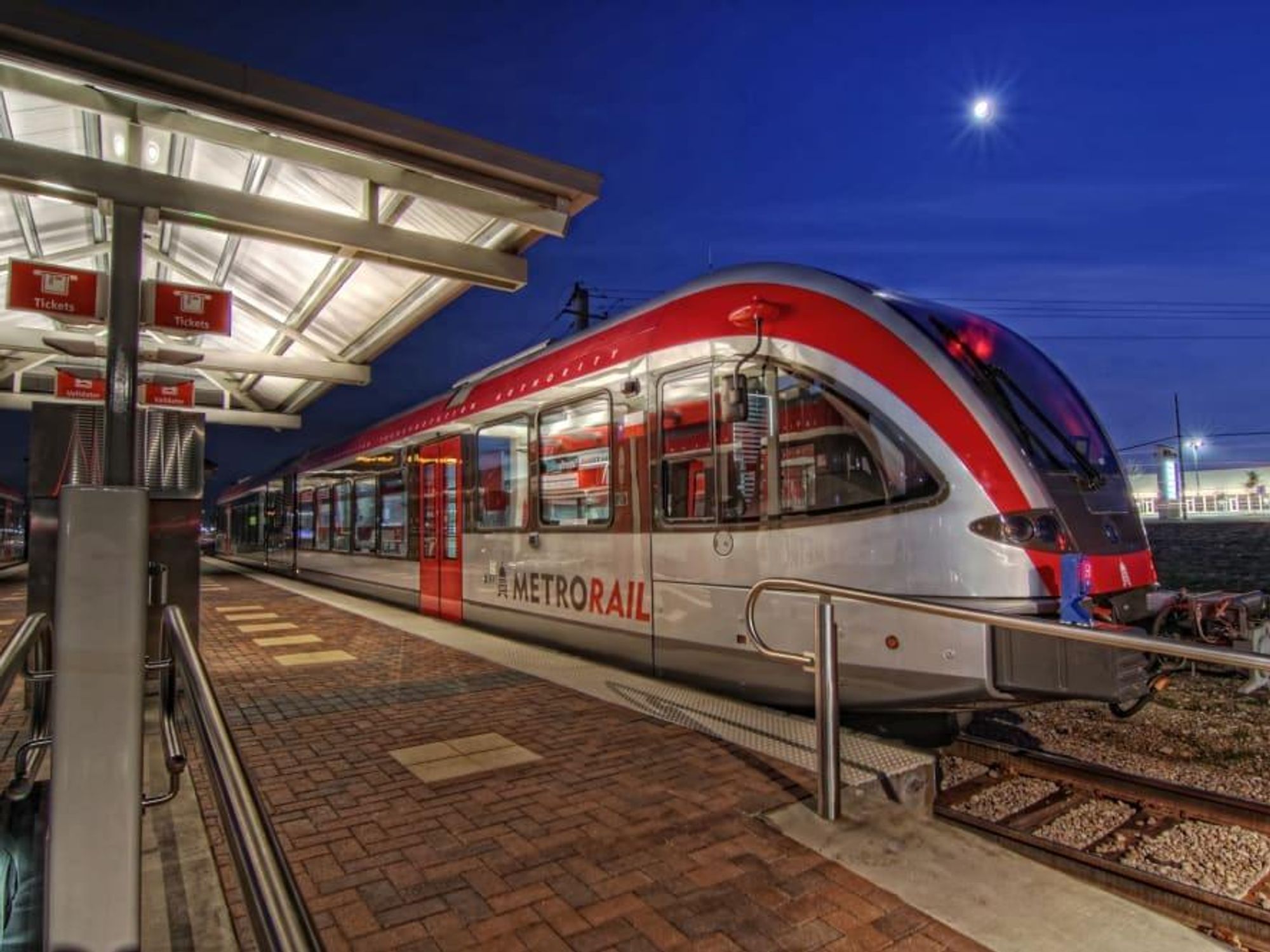 Austin MetroRail light rail train