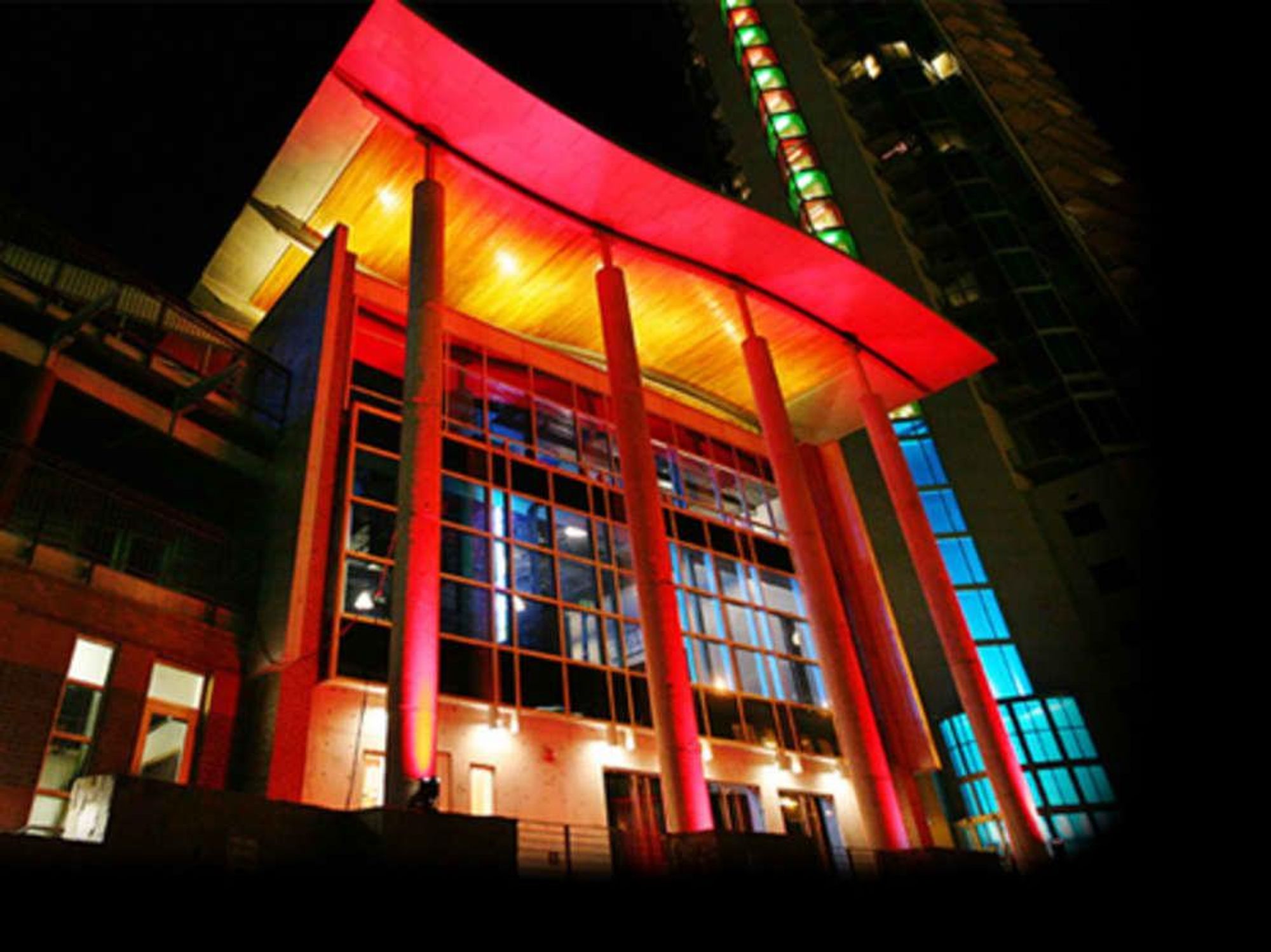 Austin Music Hall exterior night 2015
