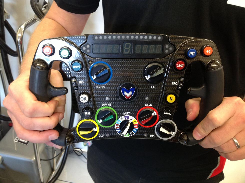 Austin Photo: Kevin_Marussia garage Formula 1_November 2012_steering wheel