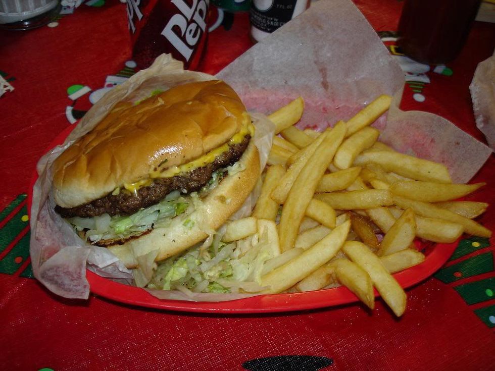 Austin Photo: Places_Food_Hut's_Hamburgers_Burger