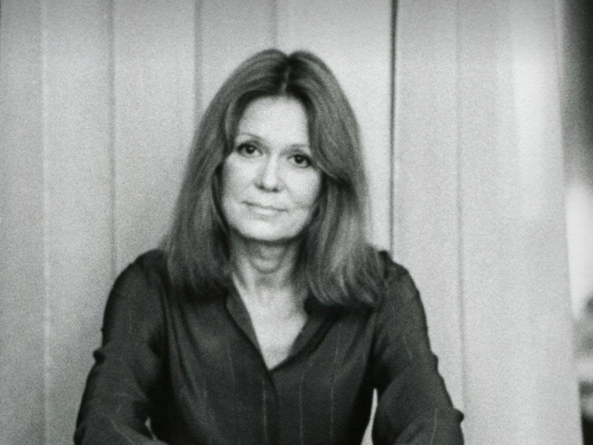 Austin Photo Set: News_Allison Finney_Gloria Steinem_HBO_August 2011_black and white