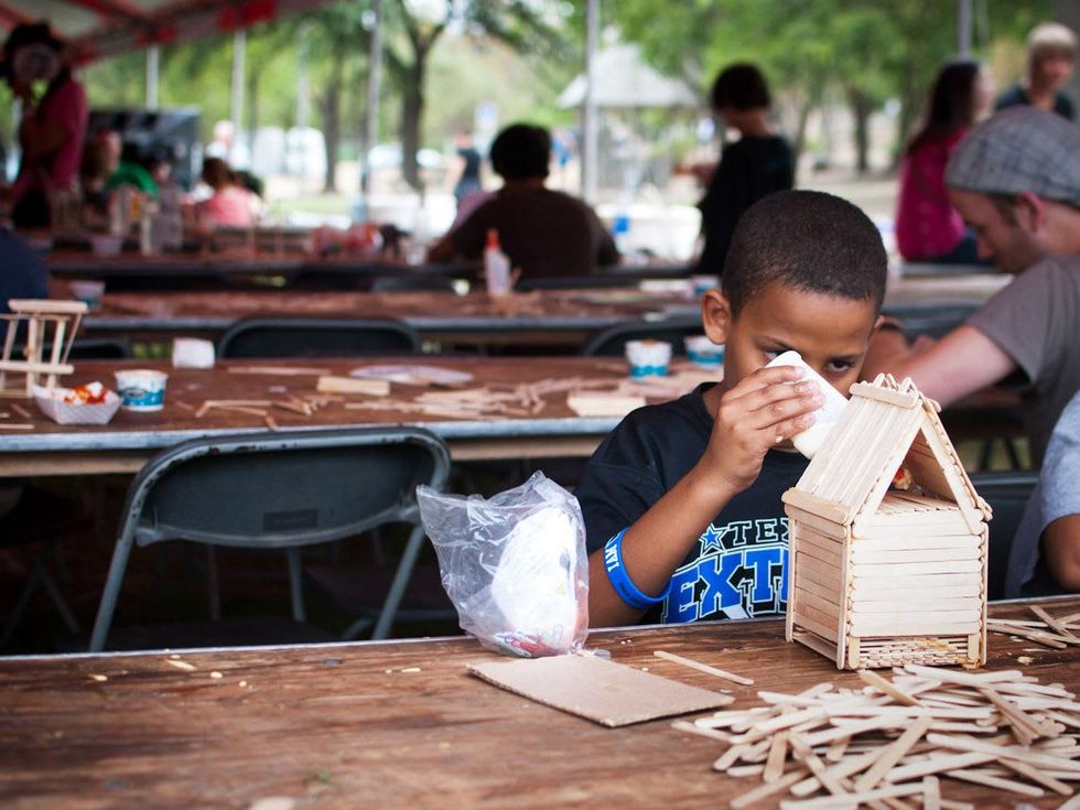 Austin Photo Set: News_Jon Shapley_ice cream festival_August 2011_pop sculpture