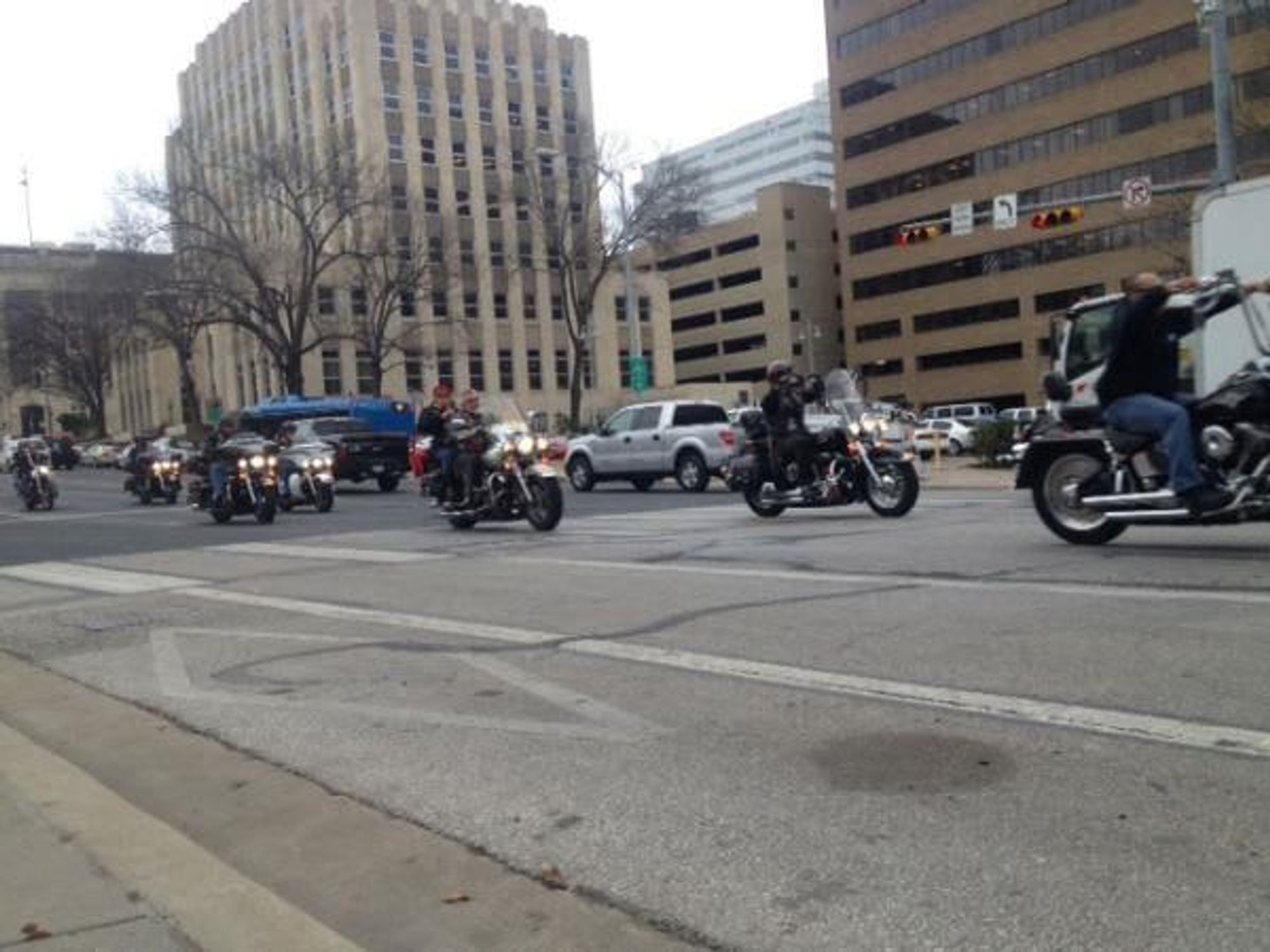 Austin Photo Set: News_kvue_biker rally_jan 2013_downtown