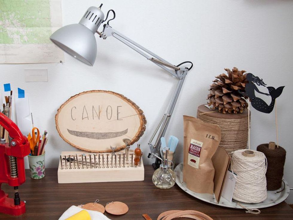 Austin Photo Set: News_Lauren Carlson_Canoe_July 2011_canoe desk