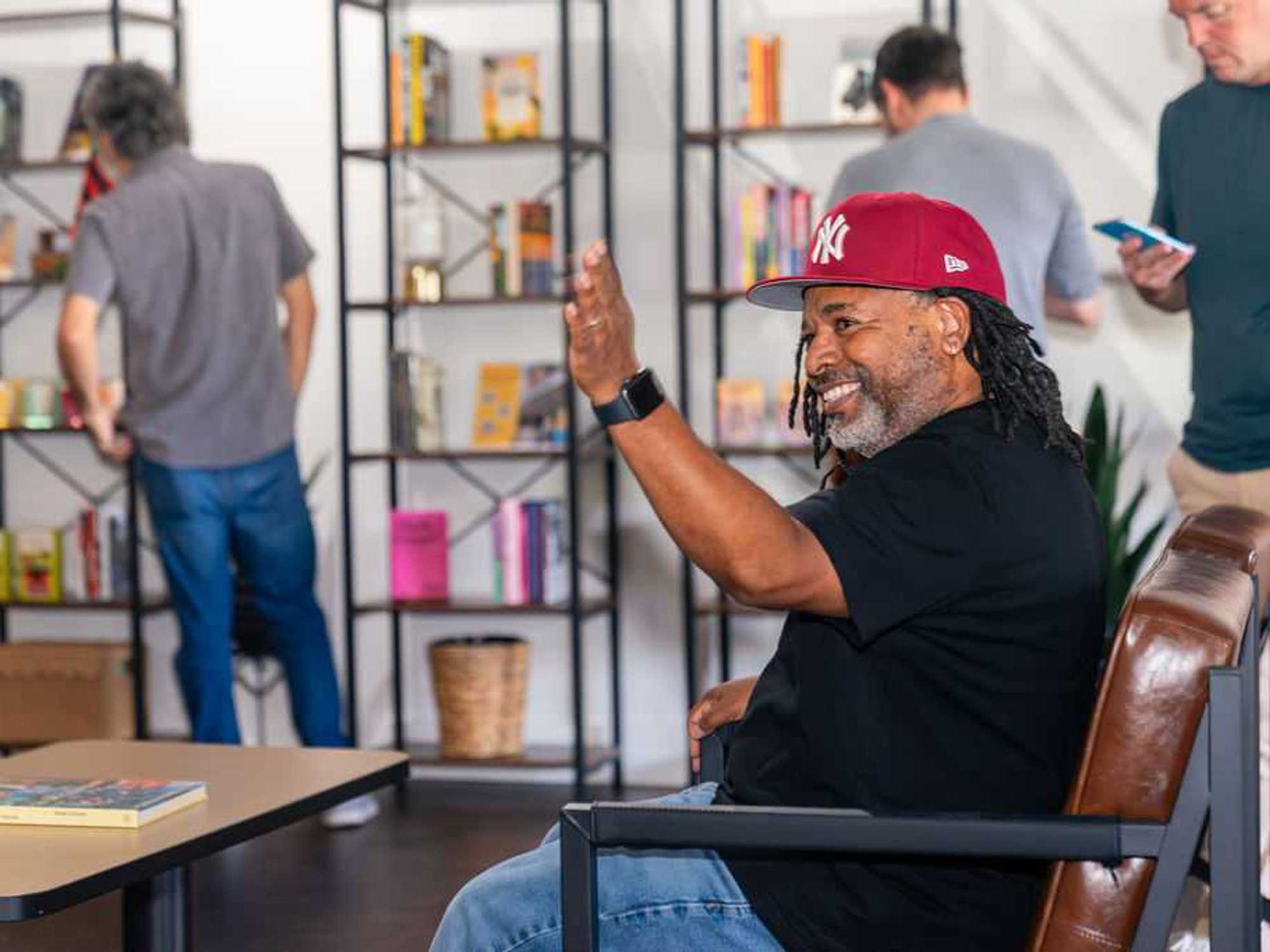 Austin poet laureate Zell Miller III at the Torch Center