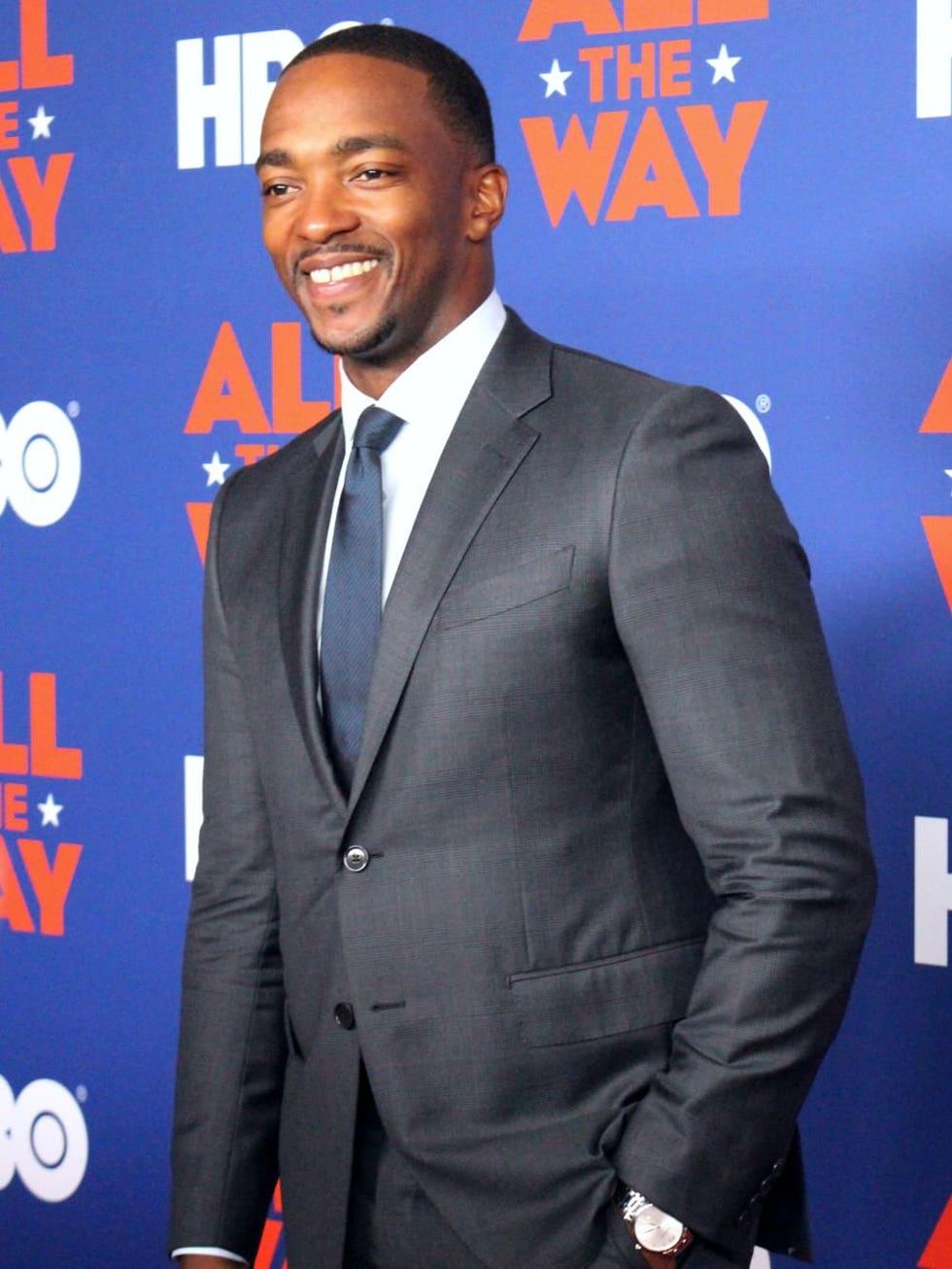 Austin premiere HBO film All the Way LBJ red carpet Anthony Mackie