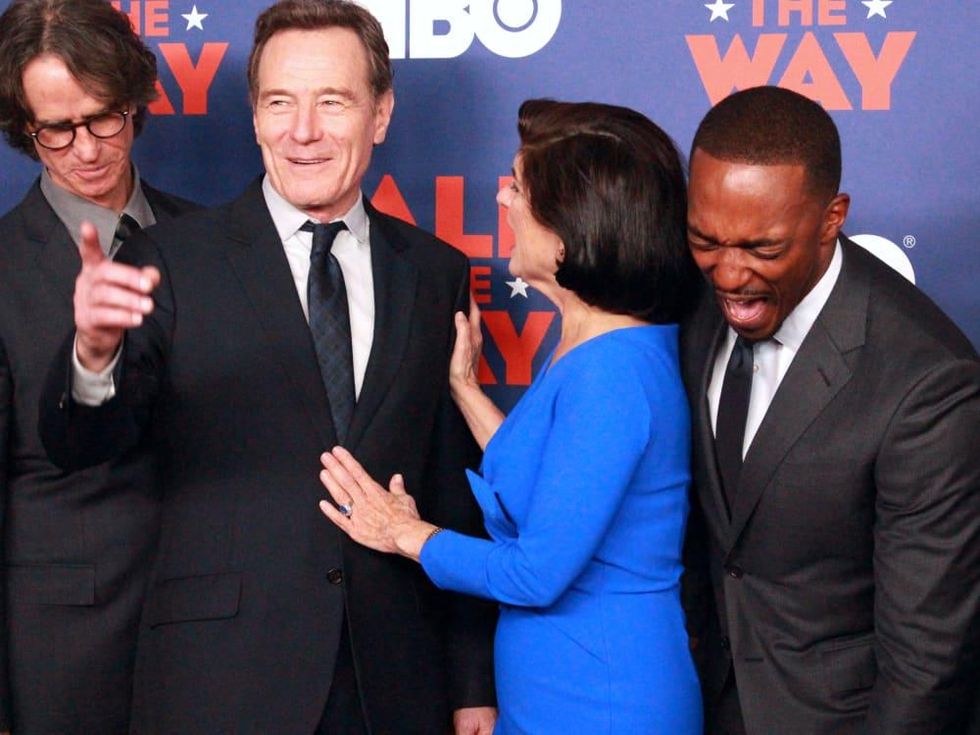 Austin premiere HBO film All the Way LBJ red carpet Jay Roach Bryan Cranston Luci Baines Johnson ANthony Mackie
