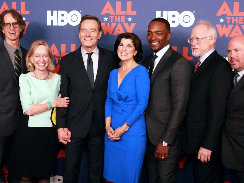 Austin premiere HBO film All the Way LBJ red carpet Jay Roach Doris Kearns Goodwin Bryan Cranston Luci Baines Johnson Anthony Mackie Robert Schenkkan Justin Falvey