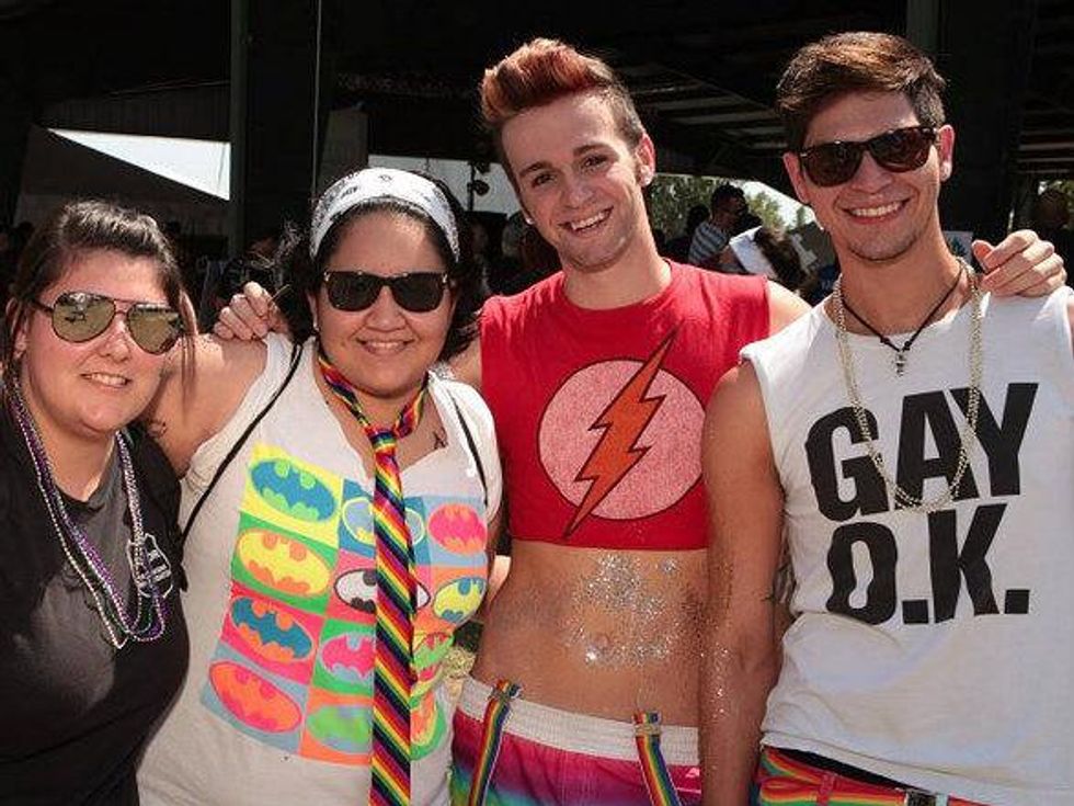 Austin Pride Festival festivalgoers