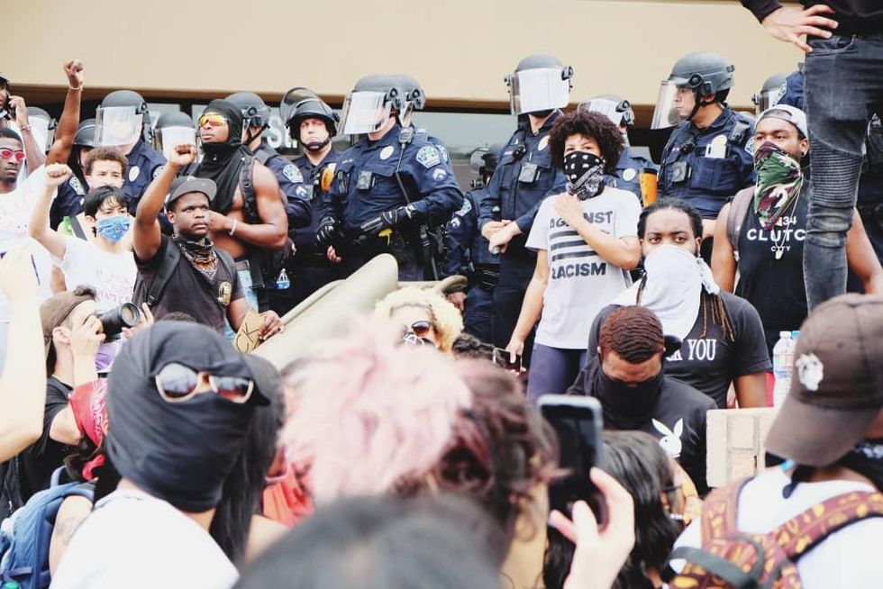 Austin protests sunday apd headquarters