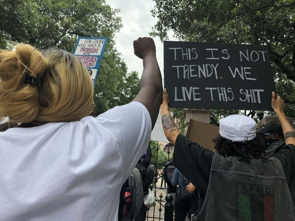 Austin protests sunday texas state capitol