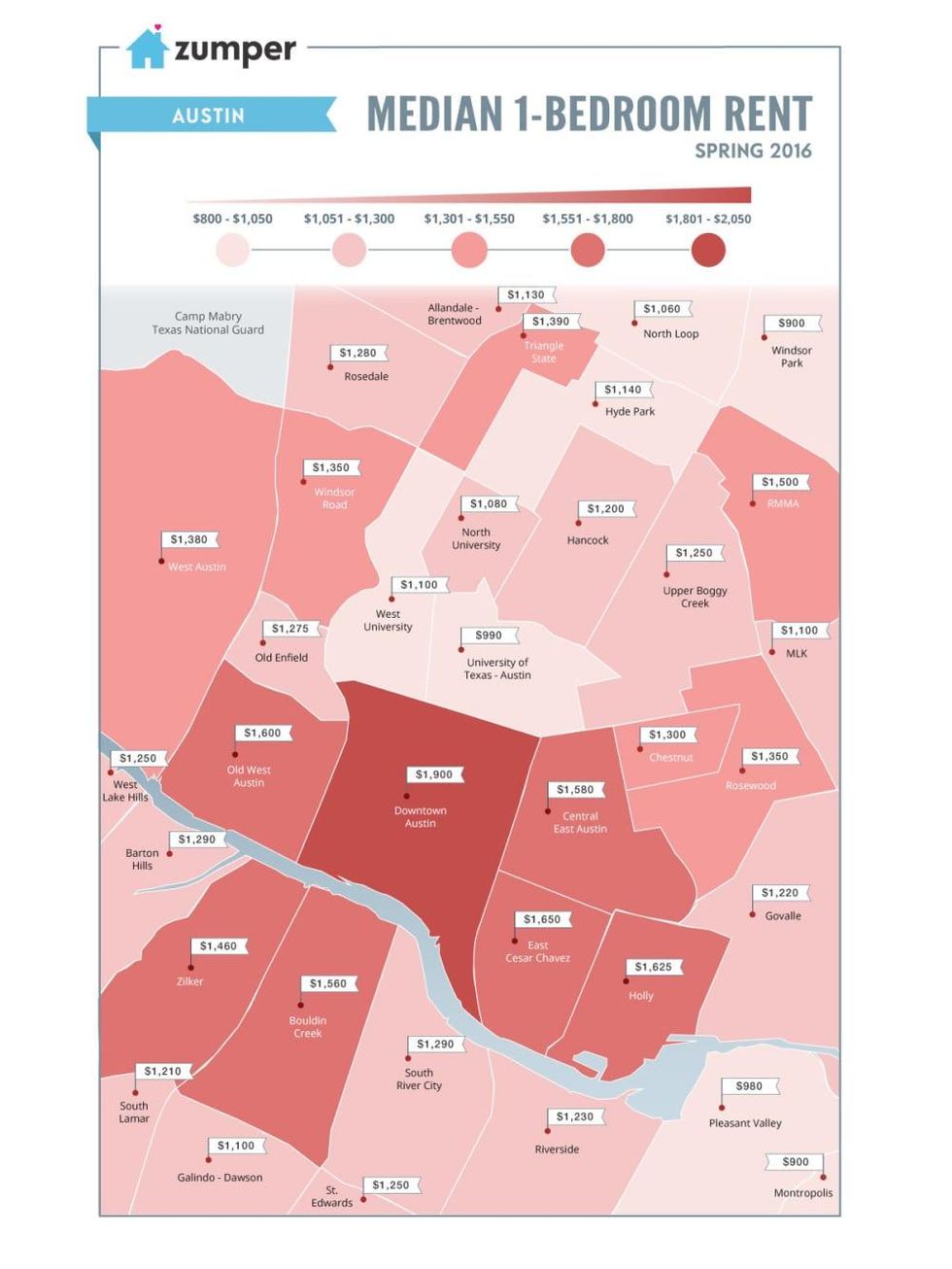 Rents are rising the fastest in these popular Austin neighborhoods