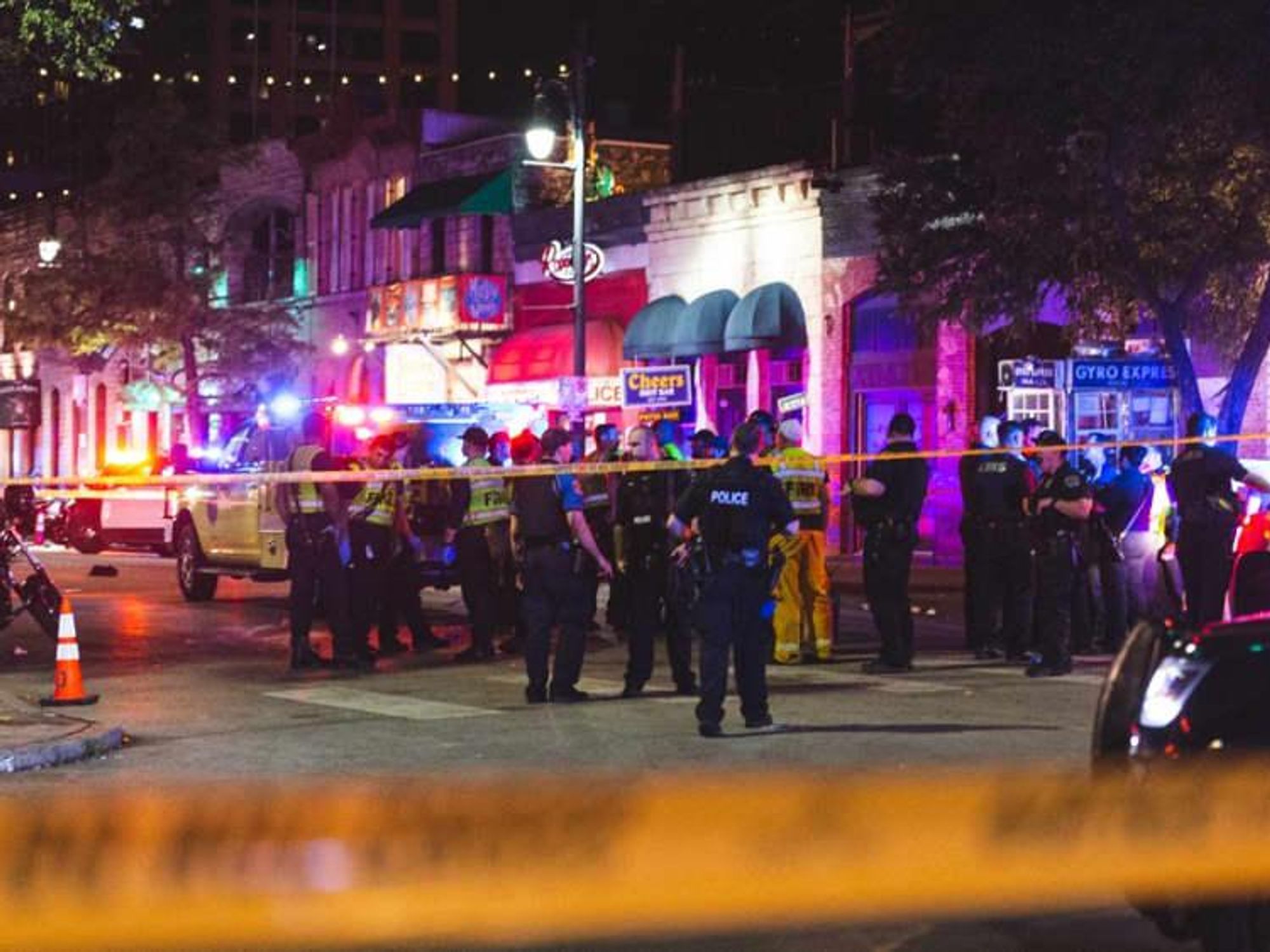 Austin Sixth Street mass shooting scene