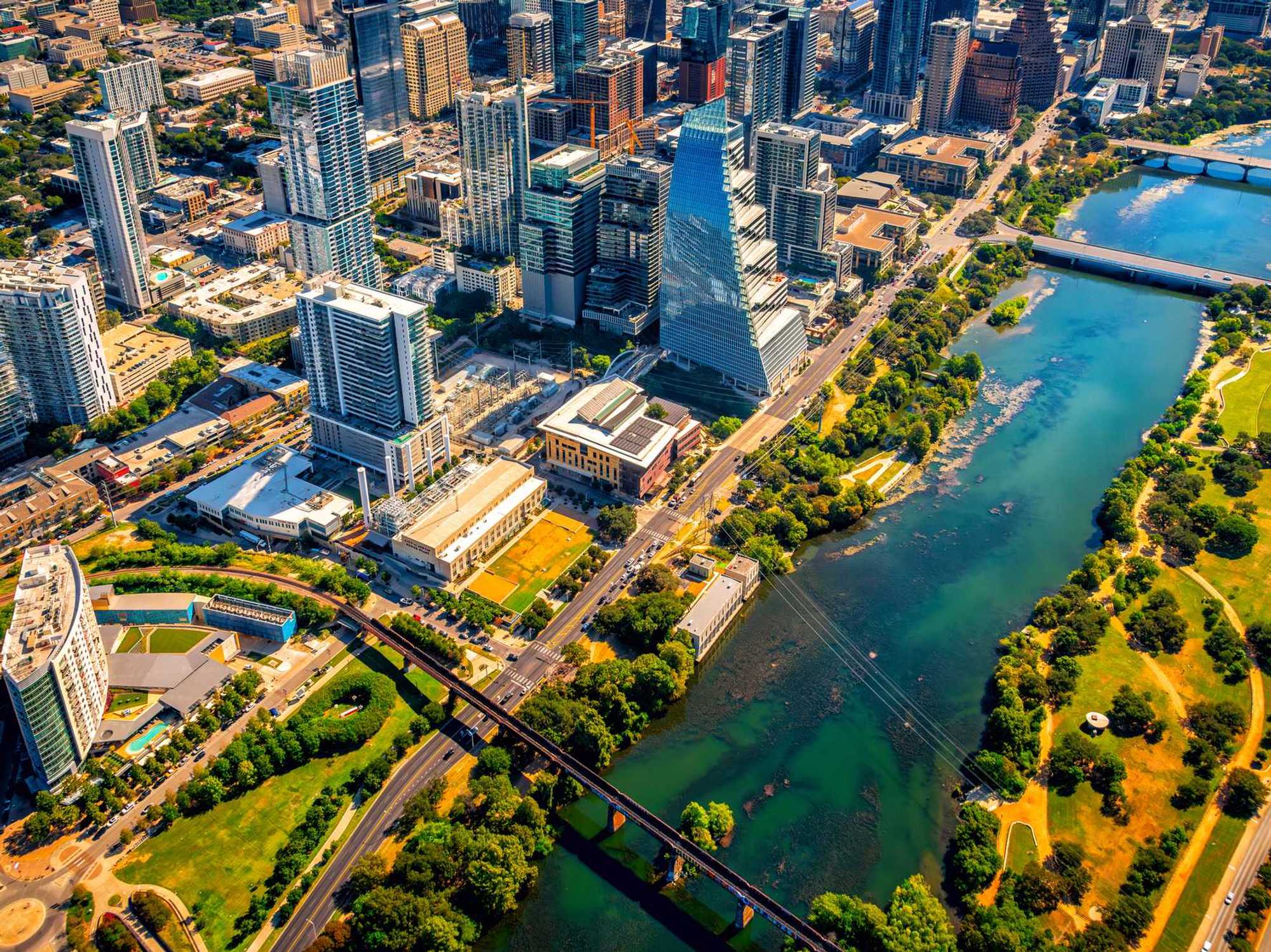 Austin Skyline Aerial
