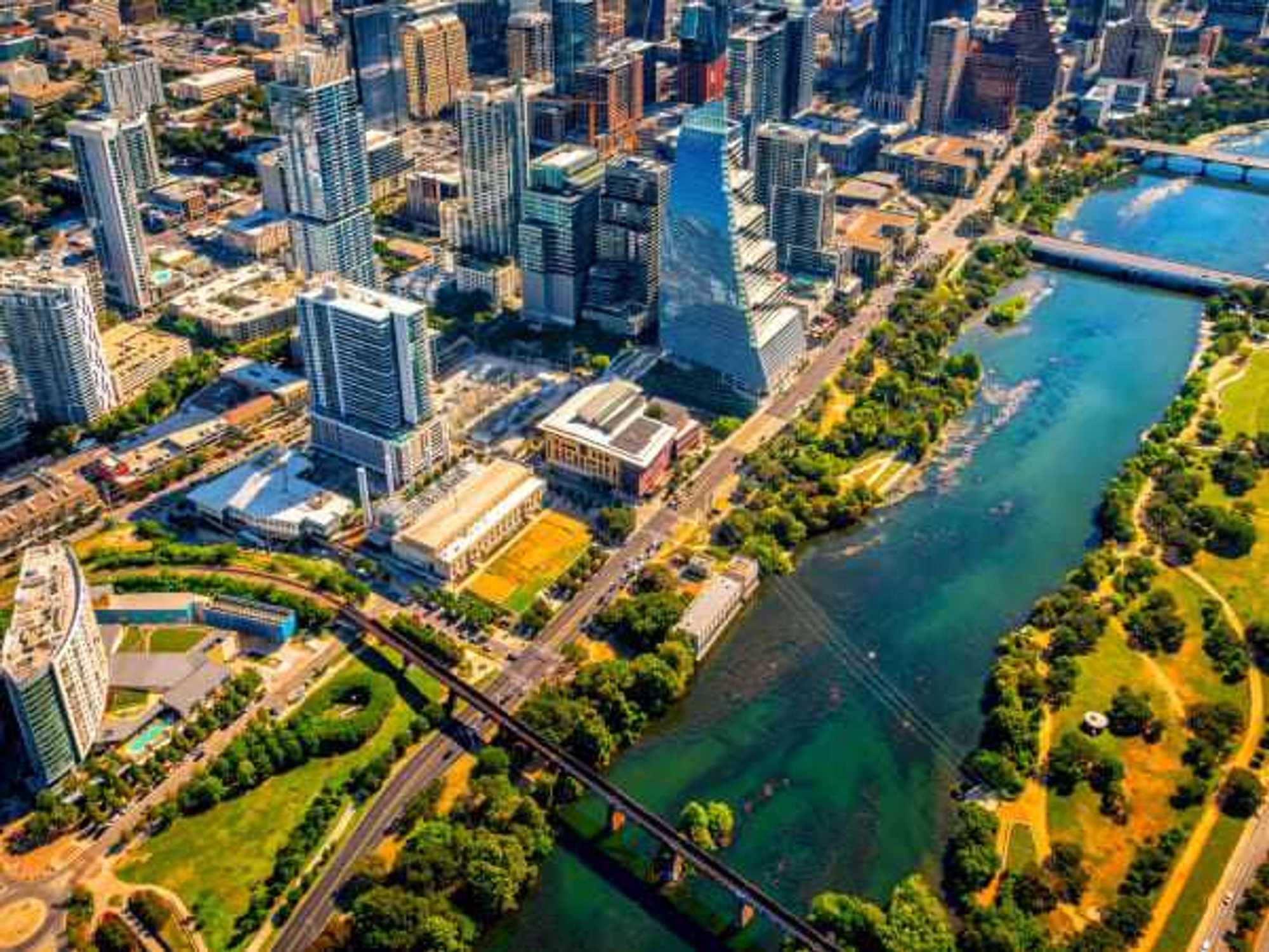 Austin Skyline Aerial