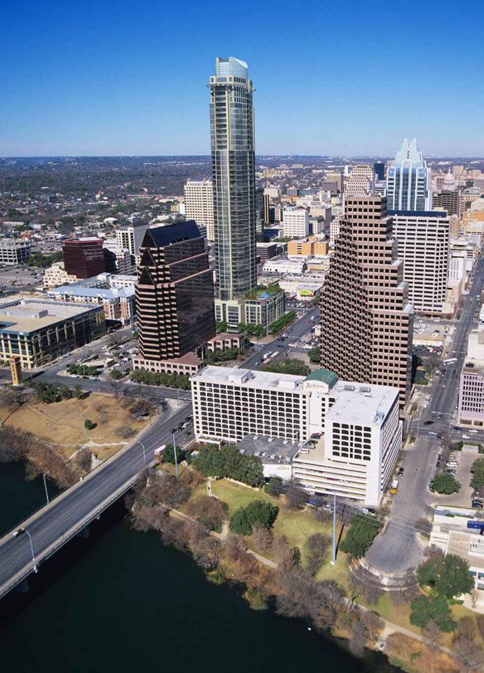 Austin skyline from above