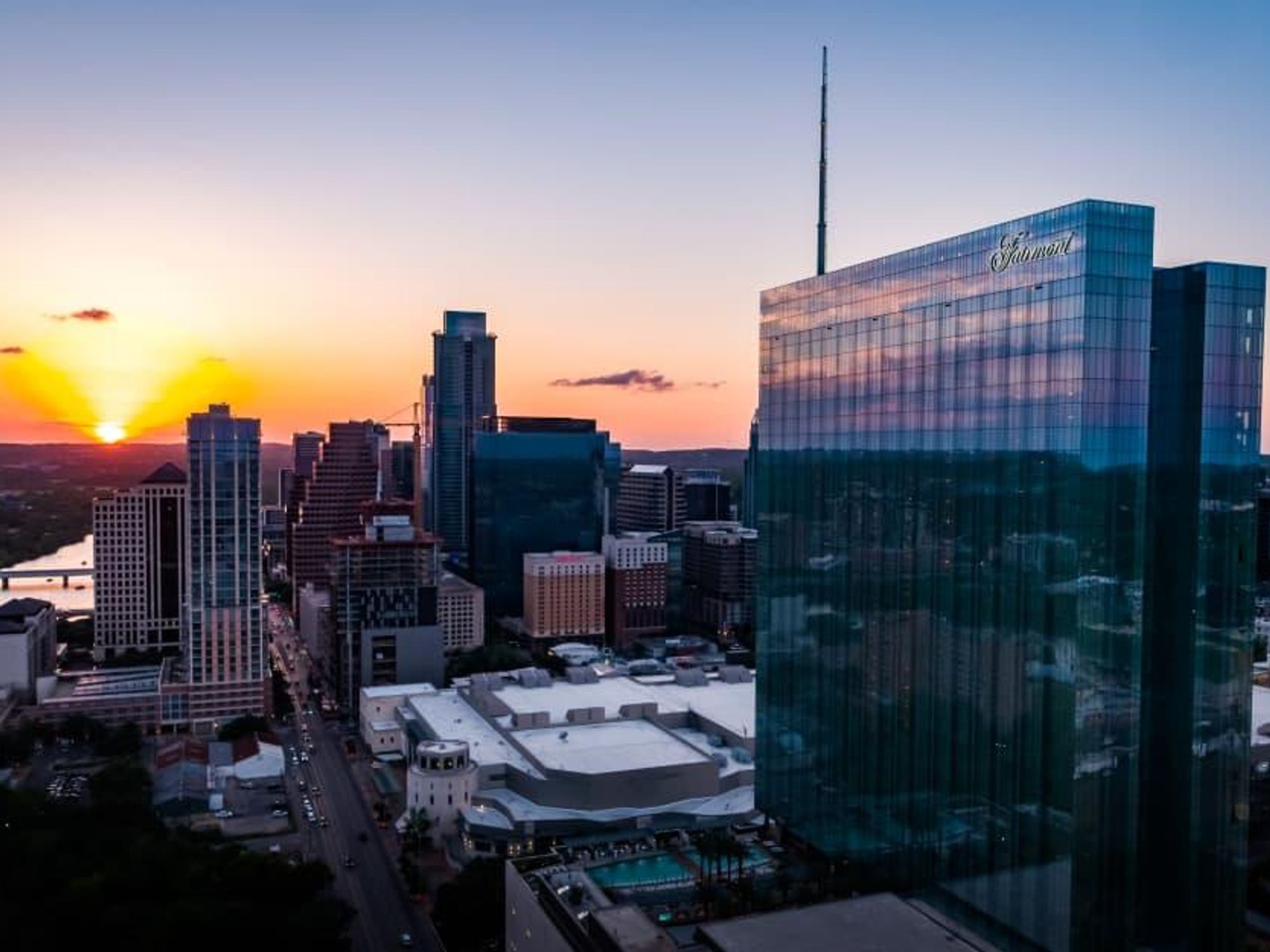 Austin Southside at sunset
