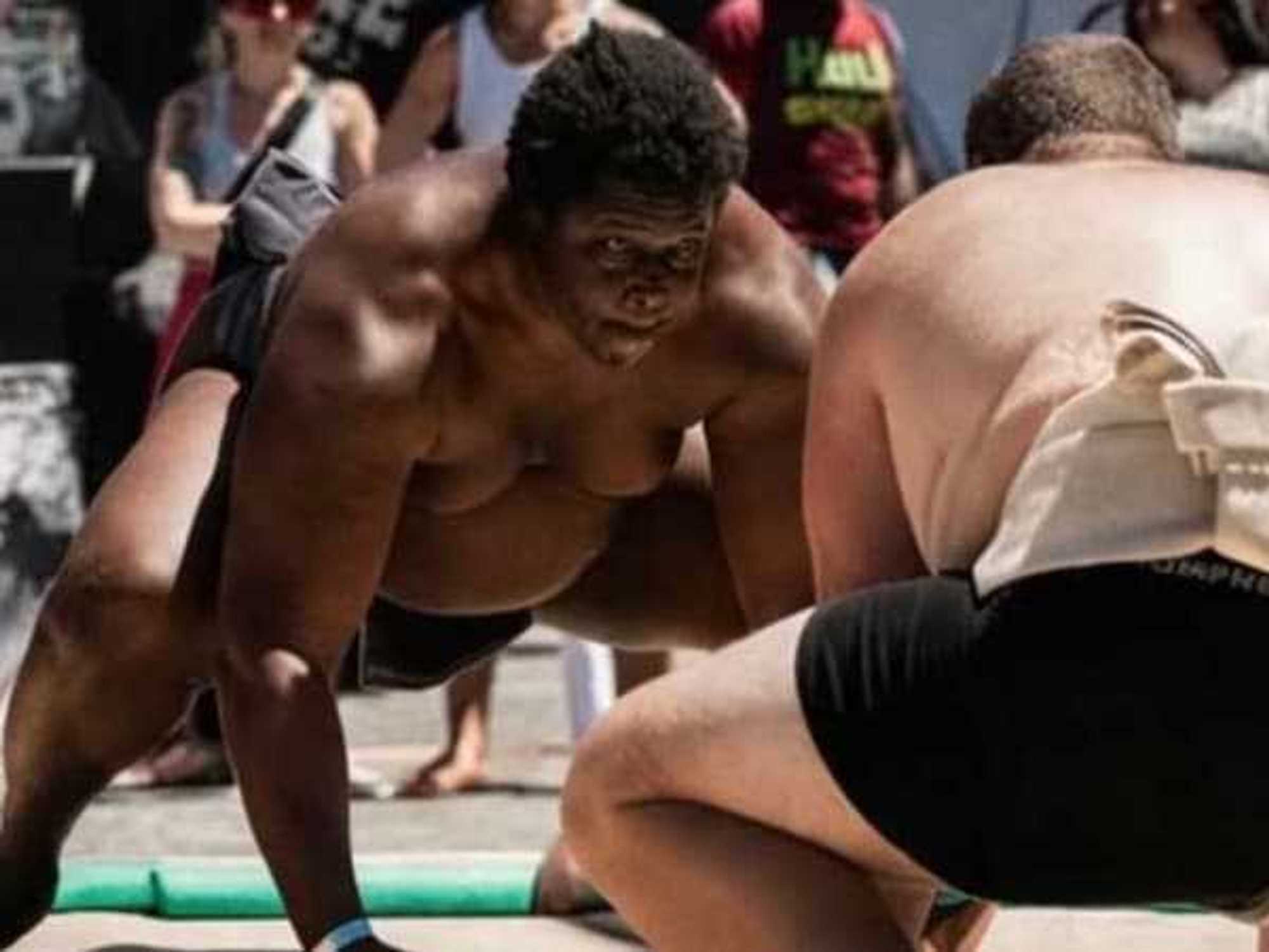 Austin sumo wrestler Jonithan “Jiva” Pilgrim