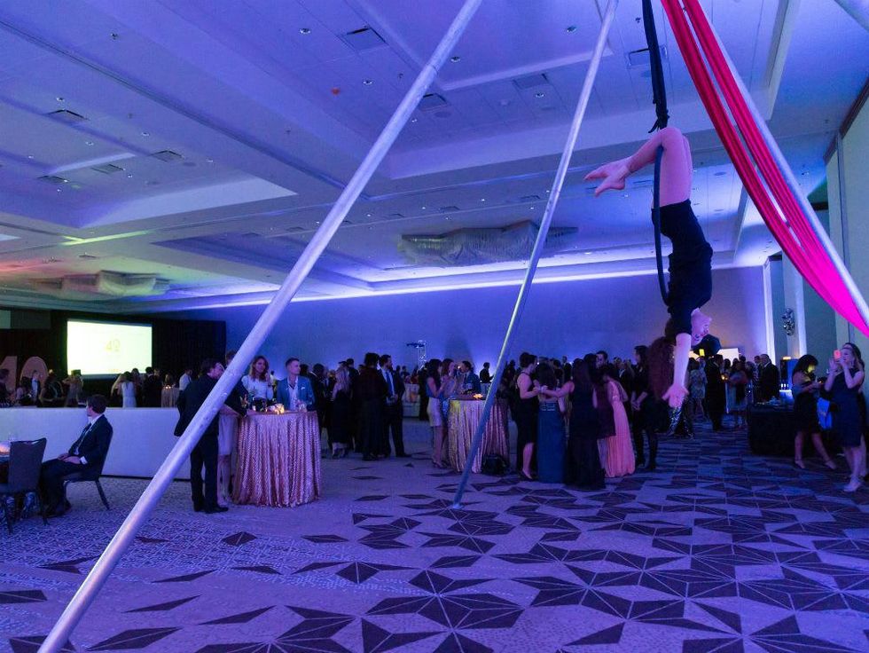 Austin Under 40_Awards Gala_aerial artist_March 2015