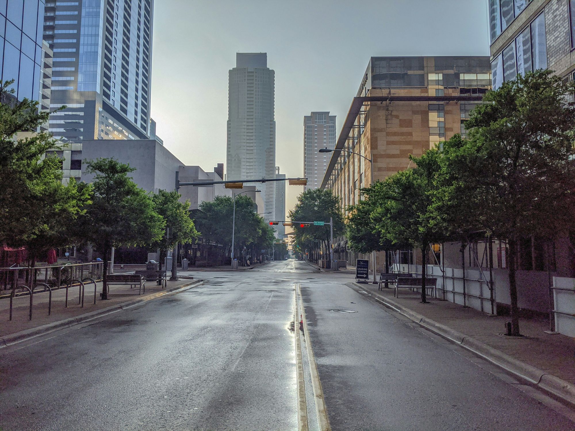 Austin wet street