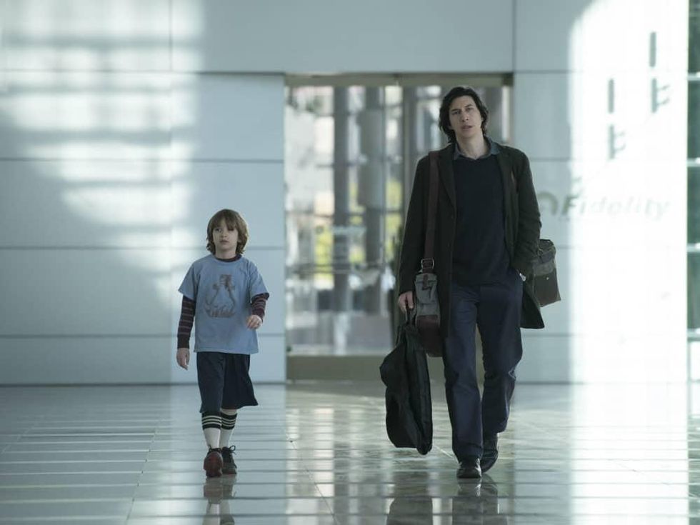 Azhy Robertson and Adam Driver in Marriage Story