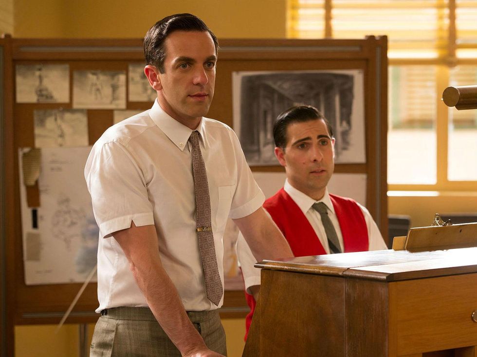 B.J. Novak and Jason Schwartzman in Saving Mr. Banks