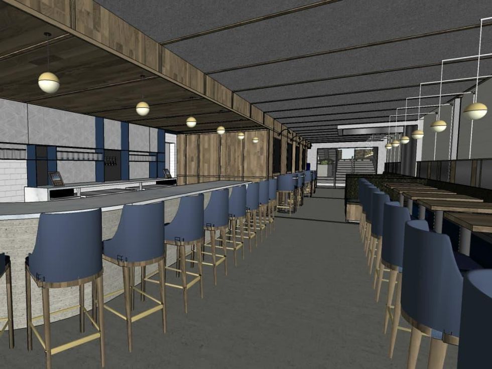 Backbeat bar South Lamar interior rendering December 2015