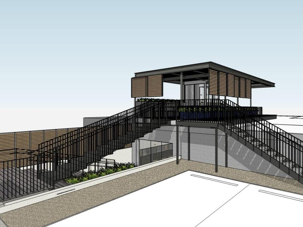 Backbeat bar South Lamar rooftop patio bar rendering December 2015