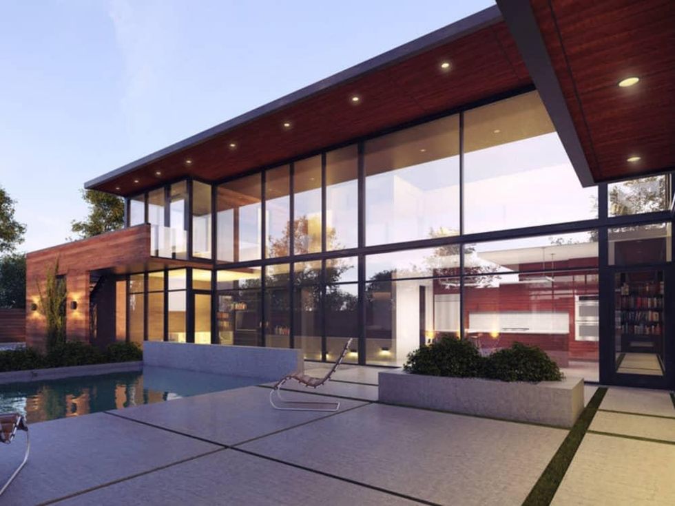 Backyard and windows