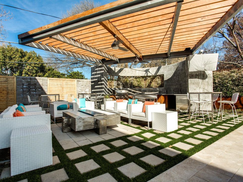 Backyard at 6607 Desco in Dallas