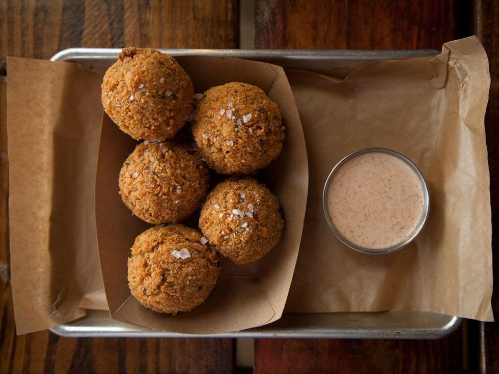 Banger's fried boudin balls