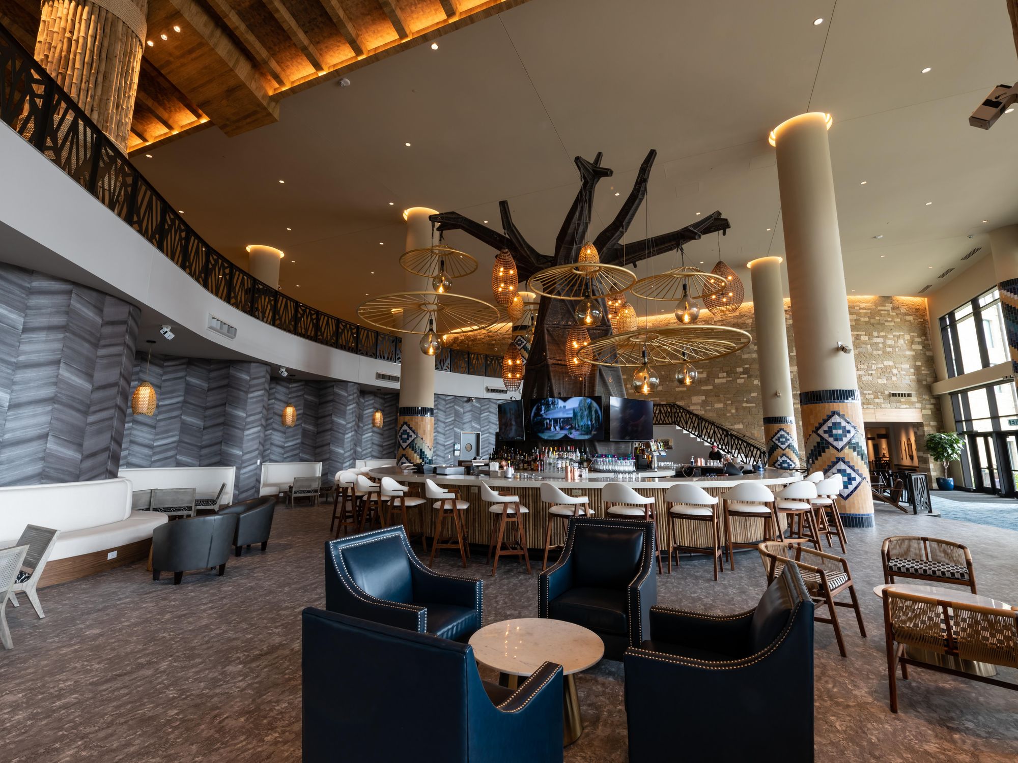 Baobab Social cocktail bar at Kalahari Resorts in Round Rock.