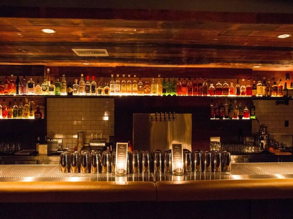 bar and drinks at Half Step cocktail bar on Rainey Street