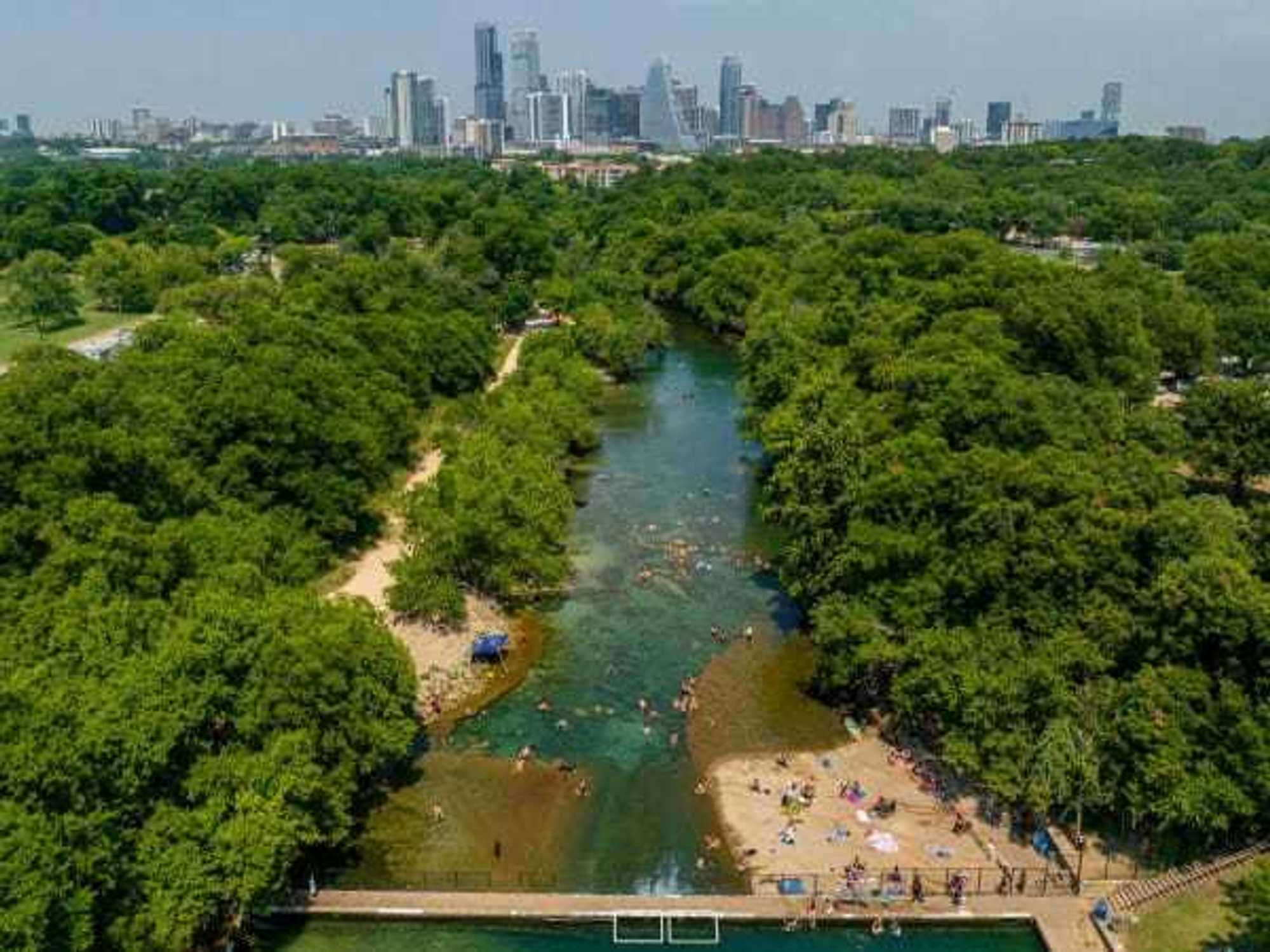 Barton Springs aerial