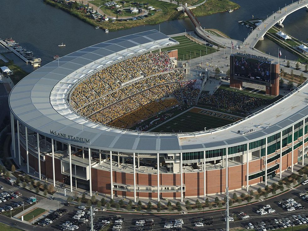 Baylor football Stadium McLane Stadium aerial